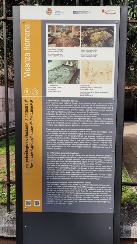 L'area archeologica sottostante cattedrale / The archaeological site beneath the cathedral Marker. Click for full size. L'area archeologica sottostante cattedrale / The archaeological site beneath the cathedral Marker image. Click for full size.