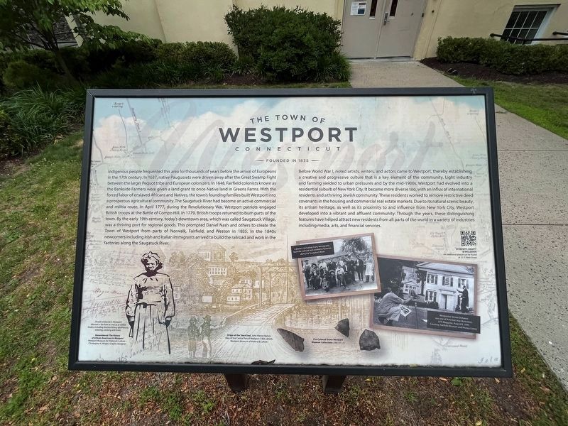 The Town of Westport, Connecticut Marker image. Click for full size.