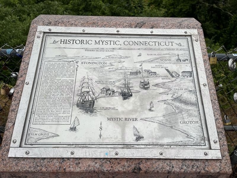 Historic Mystic, Connecticut Marker image. Click for full size.