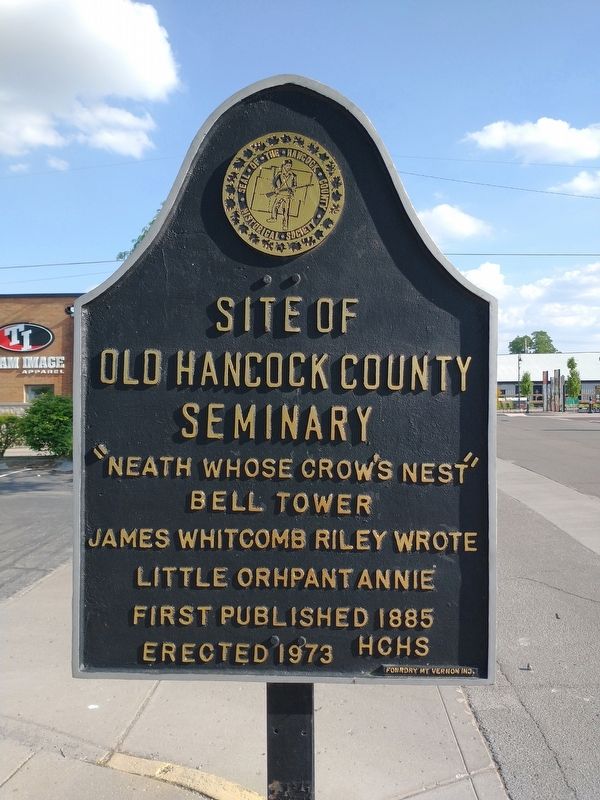 Site of Old Hancock County Seminary Marker image. Click for full size.
