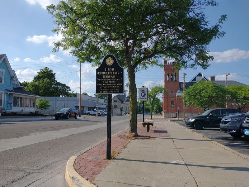 Site of Old Hancock County Seminary Marker image. Click for full size.