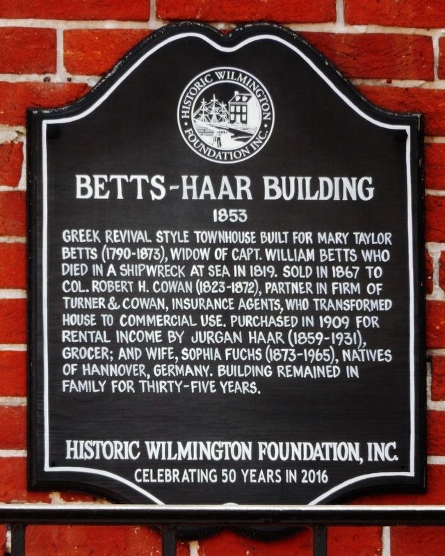 Betts-Haar Building Marker. Click for full size. Betts-Haar Building Marker image. Click for full size.