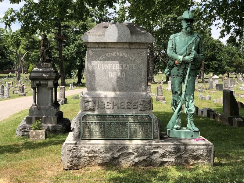 Evansville Confederate Memorial Marker. Click for full size. Evansville Confederate Memorial Marker image. Click for full size.