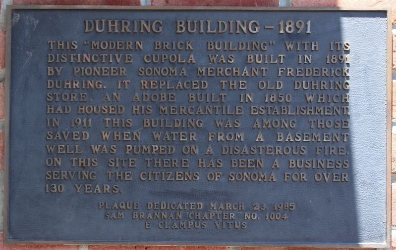 Duhring Building  1891 Marker image. Click for full size.