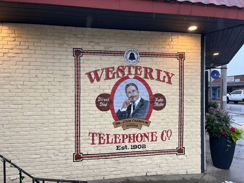 Westerly Telephone Co. Marker. Click for full size. Westerly Telephone Co. Marker image. Click for full size.