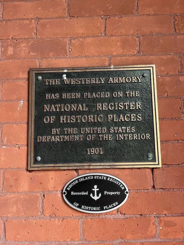 Additional plaques on the Armory image. Click for more information.