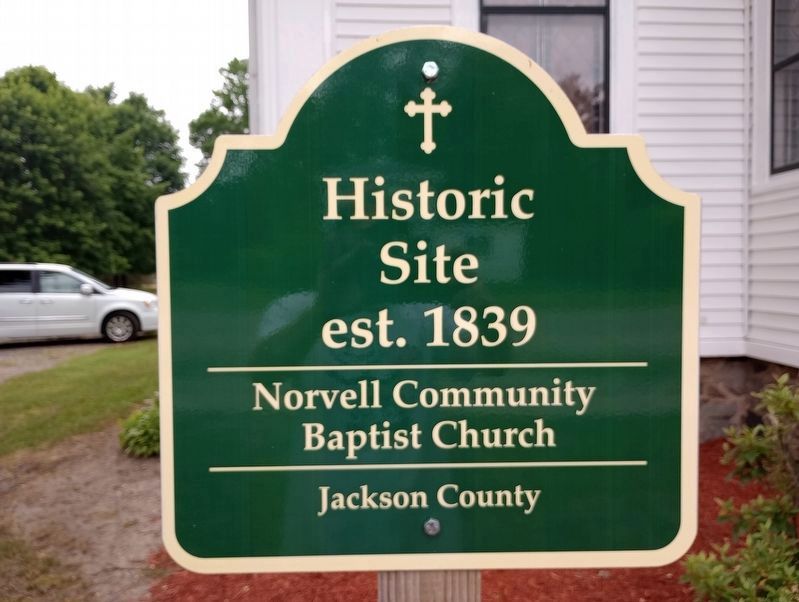 Norvell Community Baptist Church Marker. Click for full size. Norvell Community Baptist Church Marker image. Click for full size.