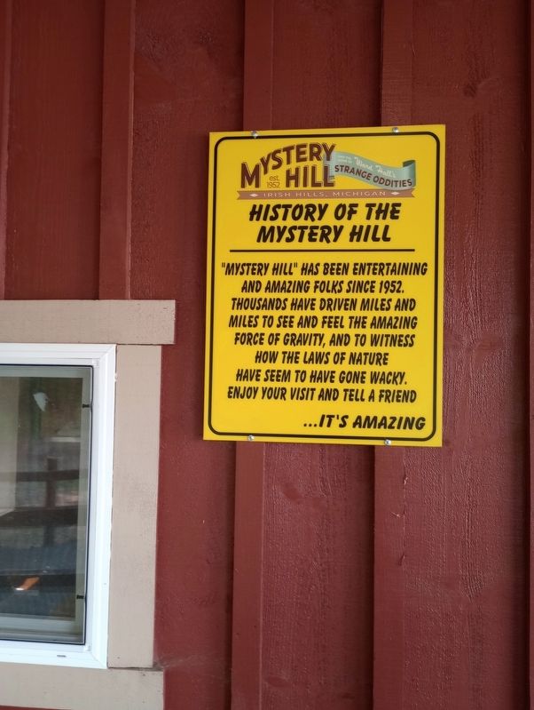 History of the Mystery Hill Marker. Click for full size. History of the Mystery Hill Marker image. Click for full size.