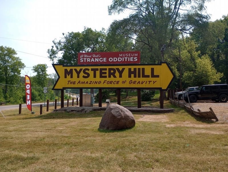 Mystery Hill Sign. Click for full size. Mystery Hill Sign image. Click for full size.