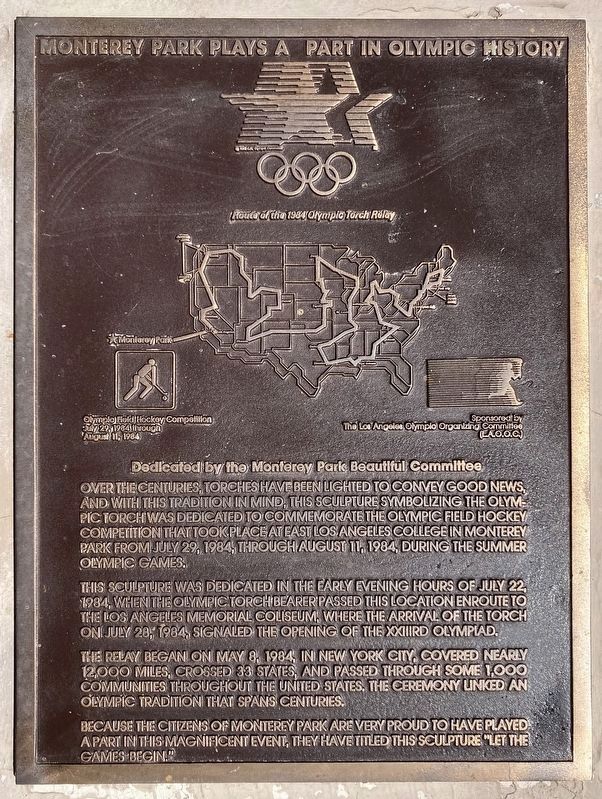 Olympic History Marker image. Click for full size.
