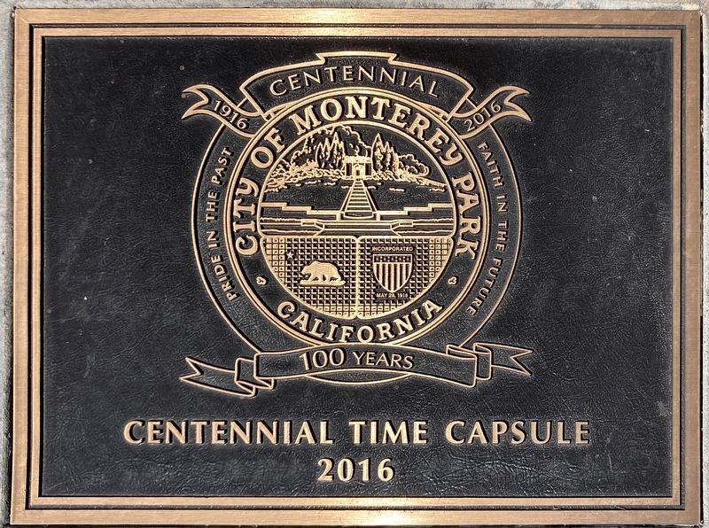 Centennial Time Capsule 1916-2016 image. Click for full size.