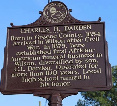 Charles H. Darden Marker image. Click for full size.