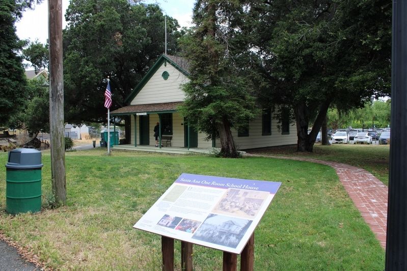 Santa Ana One Room School House and Marker. Click for full size. Santa Ana One Room School House and Marker image. Click for full size.
