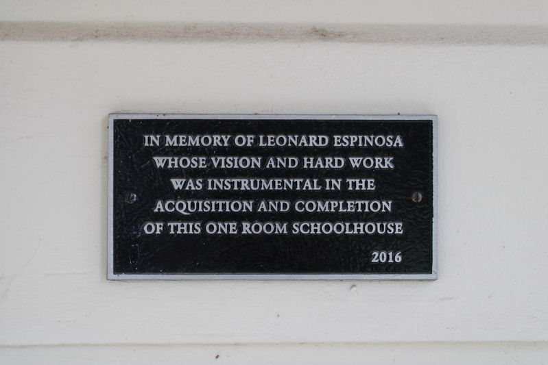 Plaque Next To Right Front Door image. Click for full size.