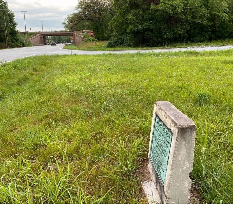 Marker along US 12 with SR 49 bridge in the distance. Click for full size. Marker along US 12 with SR 49 bridge in the distance image. Click for full size.