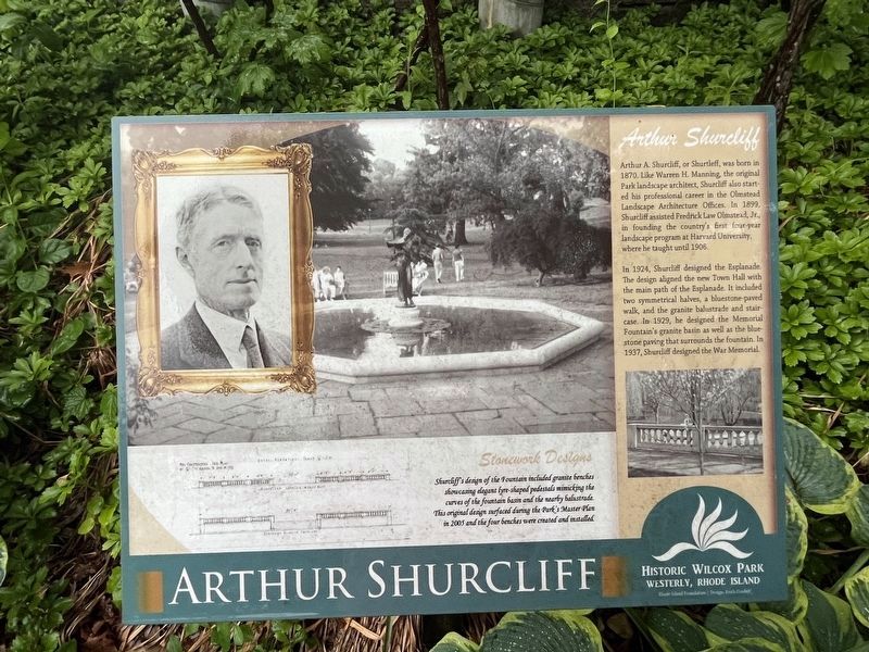 Arthur Shurcliff Marker image. Click for full size.