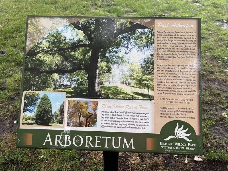 Arboretum Marker. Click for full size. Arboretum Marker image. Click for full size.