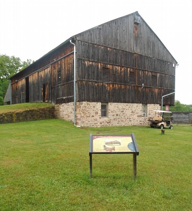 Conestoga Wagon & Pennsylvania Barn Marker image. Click for full size.