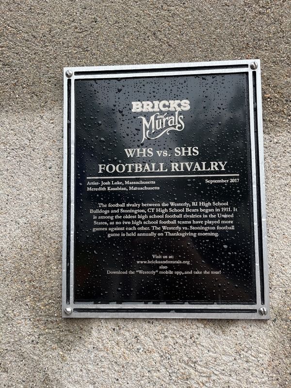 WHS vs. SHS Football Rivalry Marker image. Click for full size.