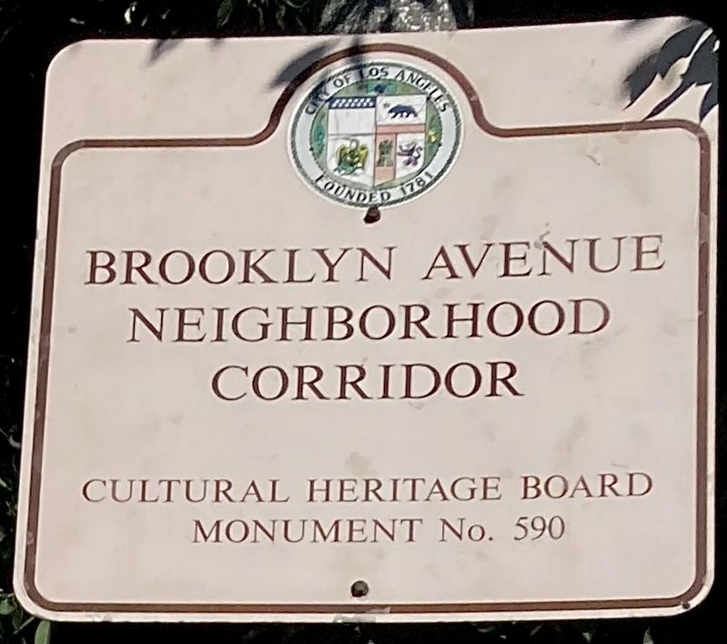 Brooklyn Avenue Marker. Click for full size. Brooklyn Avenue Marker image. Click for full size.