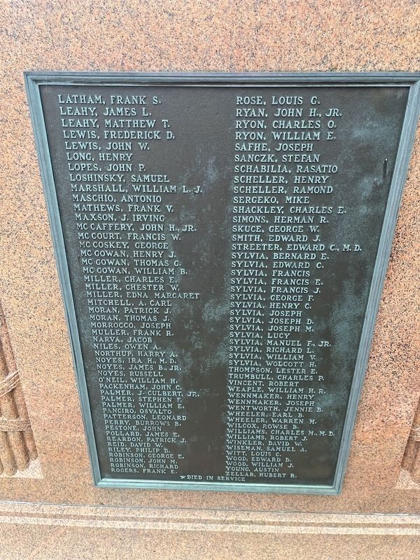 World War I Memorial. Click for full size. World War I Memorial image. Click for full size.
