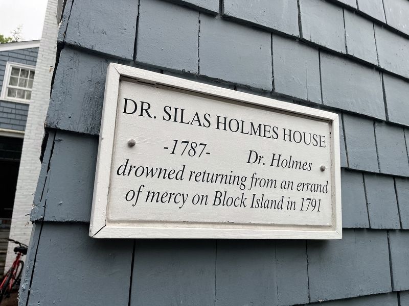 Dr. Silas Holmes House Marker image. Click for full size.