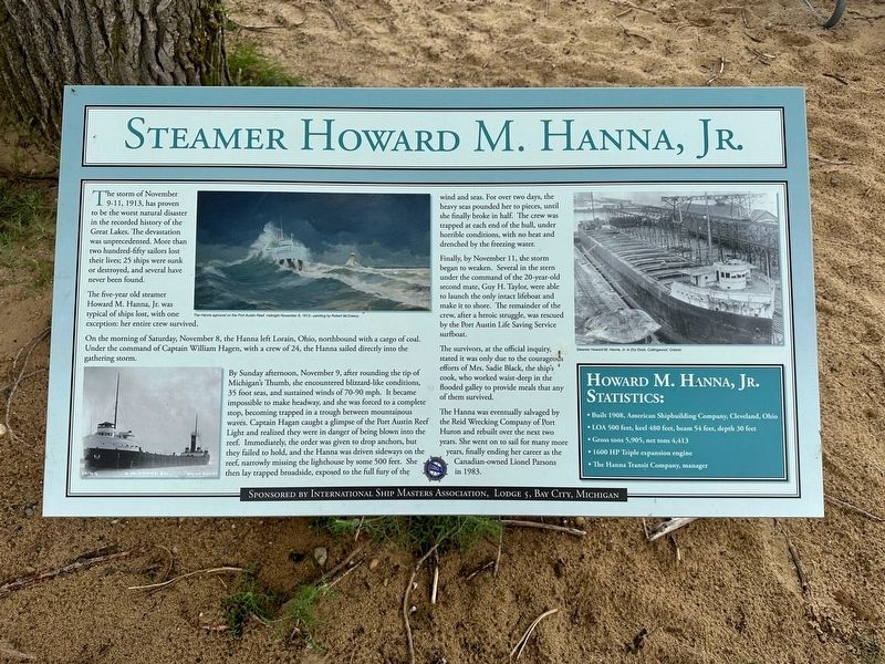 Steamer Howard M. Hannah, Jr. Marker image. Click for full size.