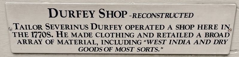 Durfey Shop <small> Reconstructed </small> Marker image. Click for full size.