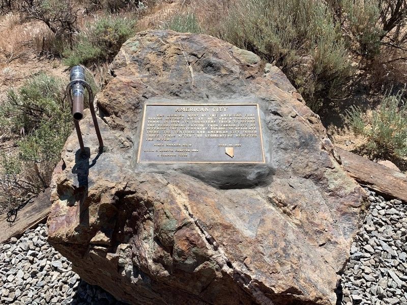American City Marker. Click for full size. American City Marker image. Click for full size.