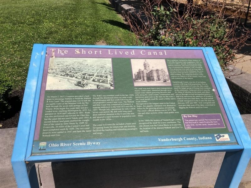 The Short Lived Canal Marker. Click for full size. The Short Lived Canal Marker image. Click for full size.