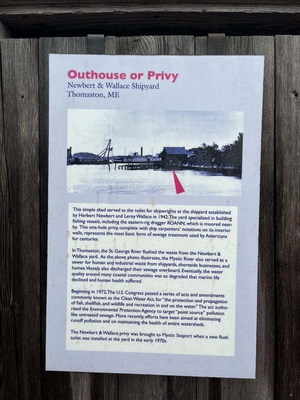 Outhouse or Privy Marker image. Click for full size.