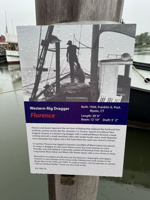 Western-Rig Dragger <i>Florence</i> Marker. Click for full size. Western-Rig Dragger <i>Florence</i> Marker image. Click for full size.
