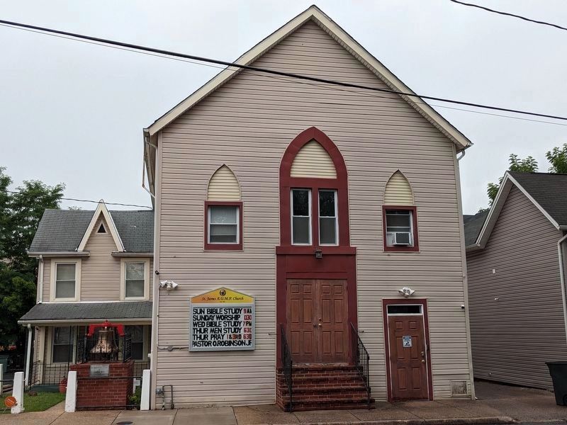 The "African church & school" referenced in the caption of the sidebar.. Click for full size. The "African church & school" referenced in the caption of the sidebar. image. Click for full size.