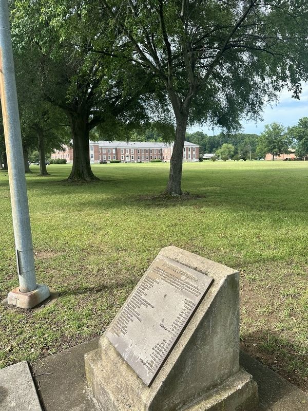 Bicentennial Commemoration Treeline looking North with Base HQ building in background.. Click for full size. Bicentennial Commemoration Treeline looking North with Base HQ building in background. image. Click for full size.