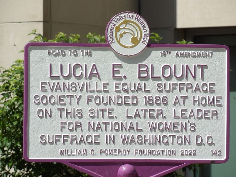 Lucia E. Blount Marker image. Click for full size.