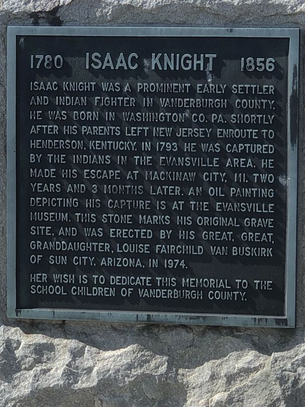 Isaac Knight Marker image. Click for full size.