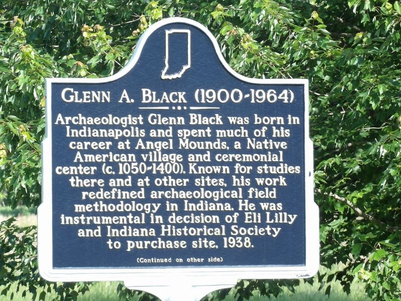 Glenn A. Black (1900-1964) Marker. Click for full size. Glenn A. Black (1900-1964) Marker image. Click for full size.