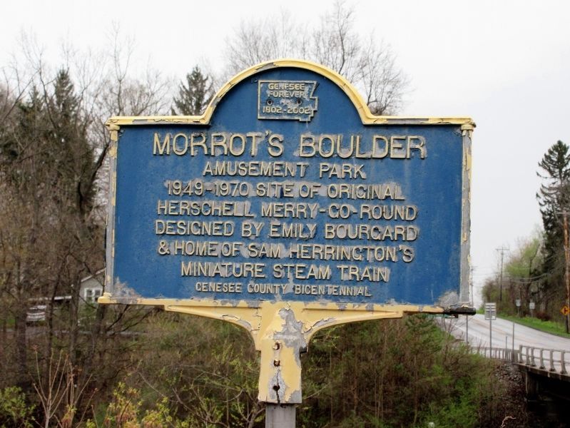 Morrot's Boulder Amusement Park Marker. Click for full size. Morrot's Boulder Amusement Park Marker image. Click for full size.