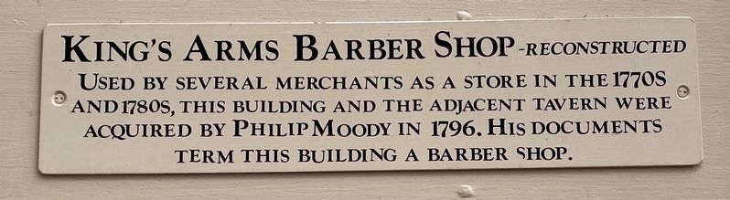 King�s Arms Barber Shop Marker image. Click for full size.