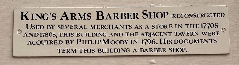 Kings Arms Barber Shop Marker image. Click for full size.