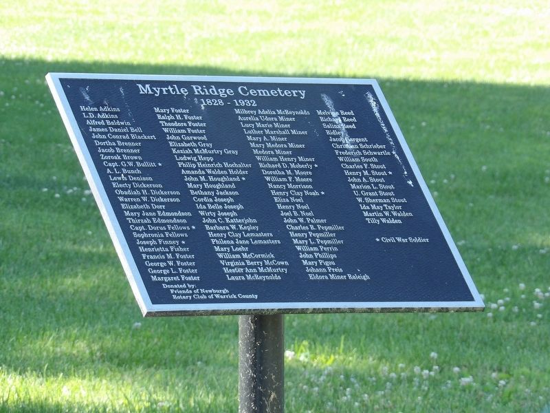 Myrtle Ridge Cemetery Marker image. Click for full size.