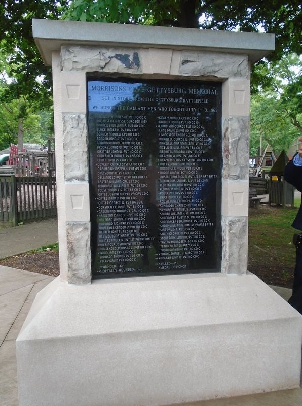 Morrisons Cove Gettysburg Memorial Monument image. Click for full size.