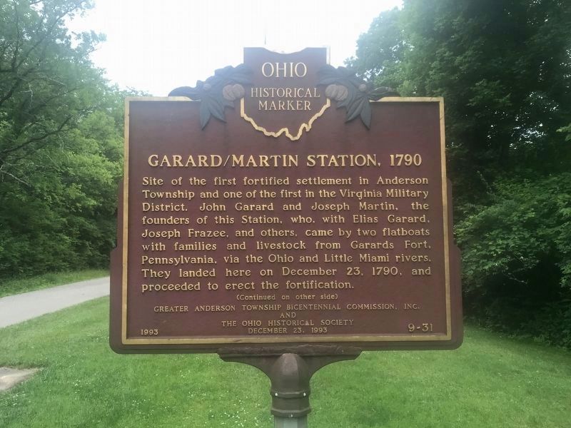 Garard / Martin Station, 1790 Marker image. Click for full size.