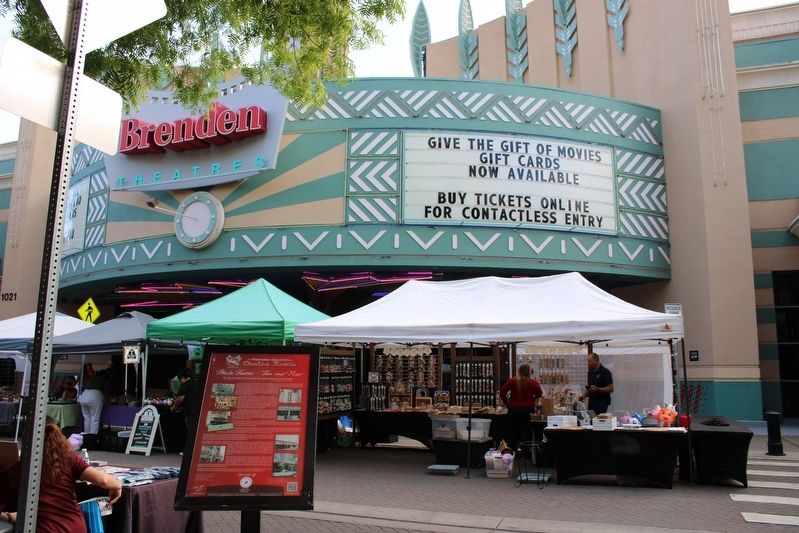 <i>Movie Theaters Then and Now</i> Marker. Click for full size. <i>Movie Theaters Then and Now</i> Marker image. Click for full size.