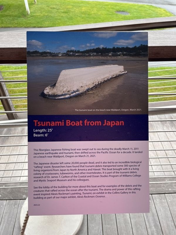 Tsunami Boat from Japan Marker image. Click for full size.