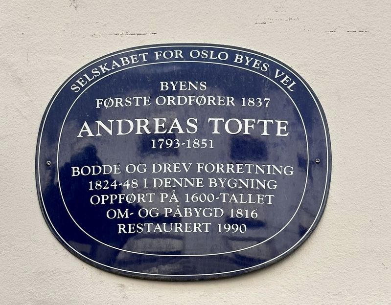 Andreas Tofte Marker. Click for full size. Andreas Tofte Marker image. Click for full size.