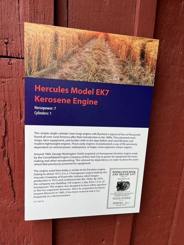 Hercules Model EK7 Kerosene Engine Marker image. Click for full size.