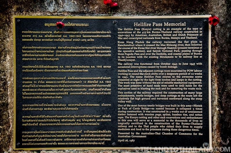 Hellfire Pass Memorial. Click for full size. Hellfire Pass Memorial image. Click for full size.