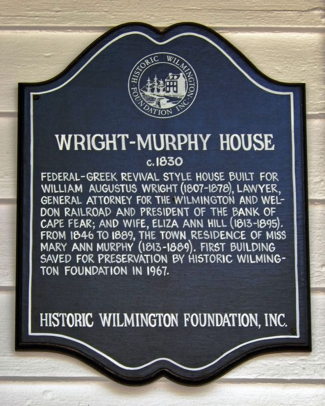 Wright-Murphy House Marker image. Click for full size.