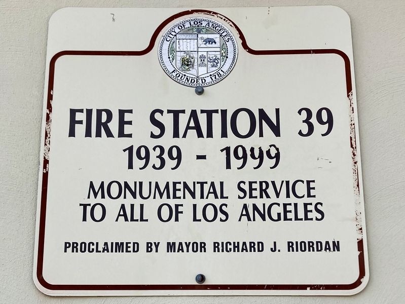 Engine Company No. 39 Marker image. Click for full size.